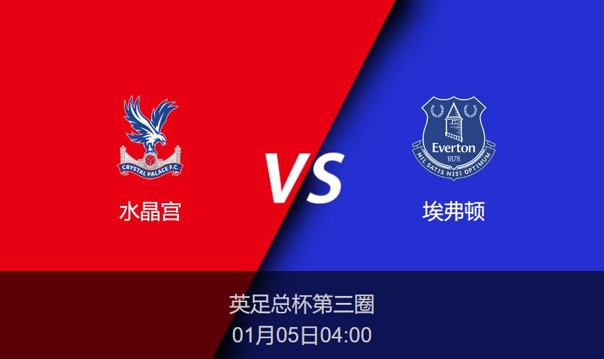 英足总杯：水晶宫vs埃弗顿比分预测前瞻分析