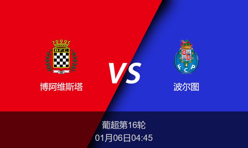葡超前瞻：博阿维斯塔vs波尔图比分预测分析