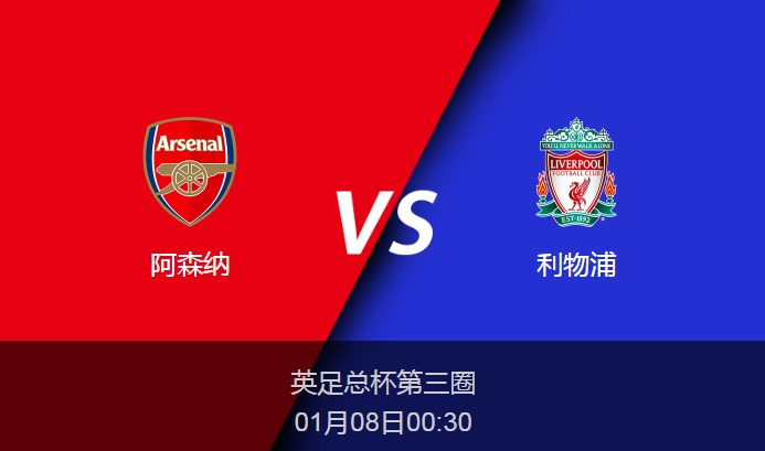 英足总杯：阿森纳vs利物浦比分预测前瞻分析