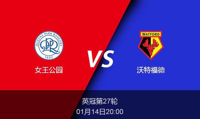 英冠：女王公园vs沃特福德比分预测前瞻分析