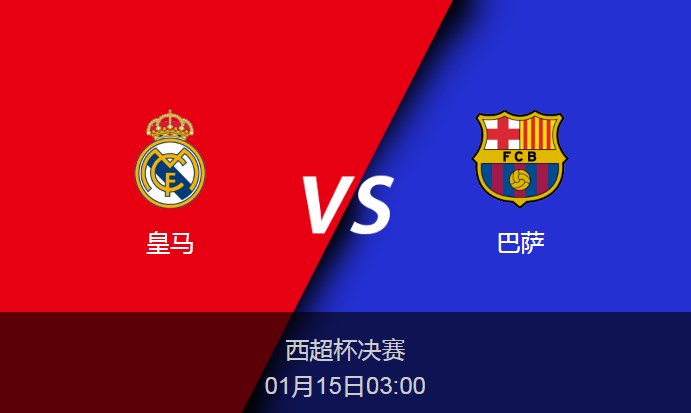 西超杯：皇马vs巴萨比分预测前瞻分析