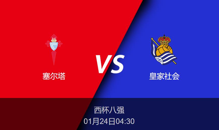 西杯八强：塞尔塔vs皇家社会比分预测前瞻分析
