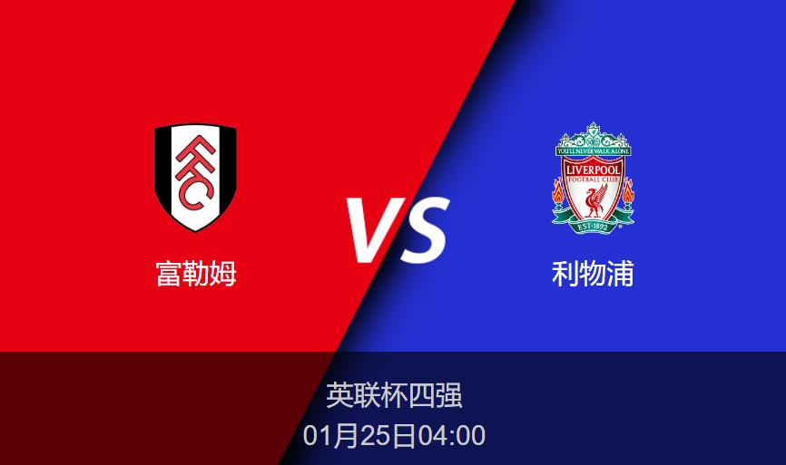 英联杯：富勒姆vs利物浦比分预测前瞻分析