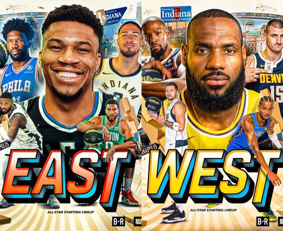NBA 2024全明星首发名单公布：字母哥当选票王，詹姆斯创历史，库里遗憾落选