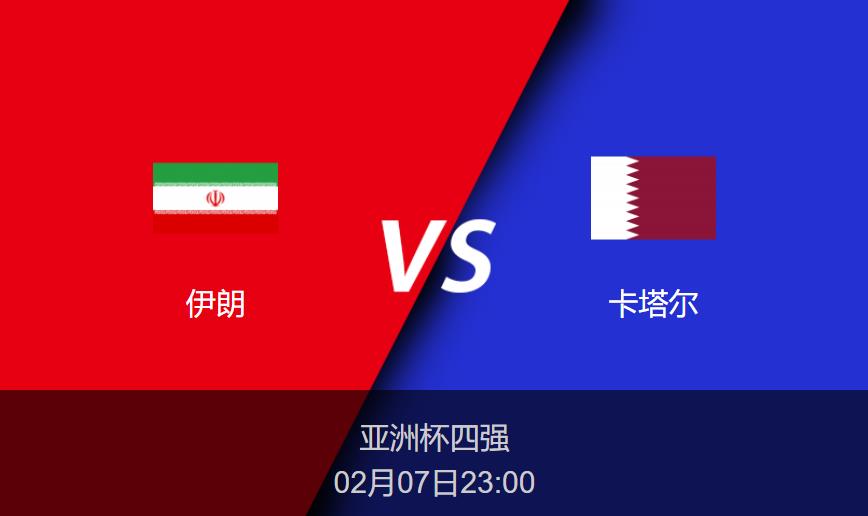 亚洲杯前瞻：伊朗vs卡塔尔比分预测分析
