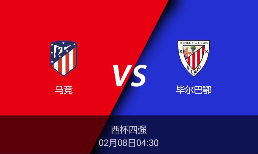 西杯前瞻：马竞vs毕尔巴鄂比分预测分析