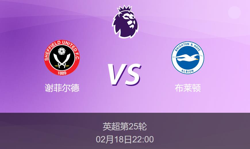 英超前瞻：谢菲尔德vs布莱顿比分预测分析