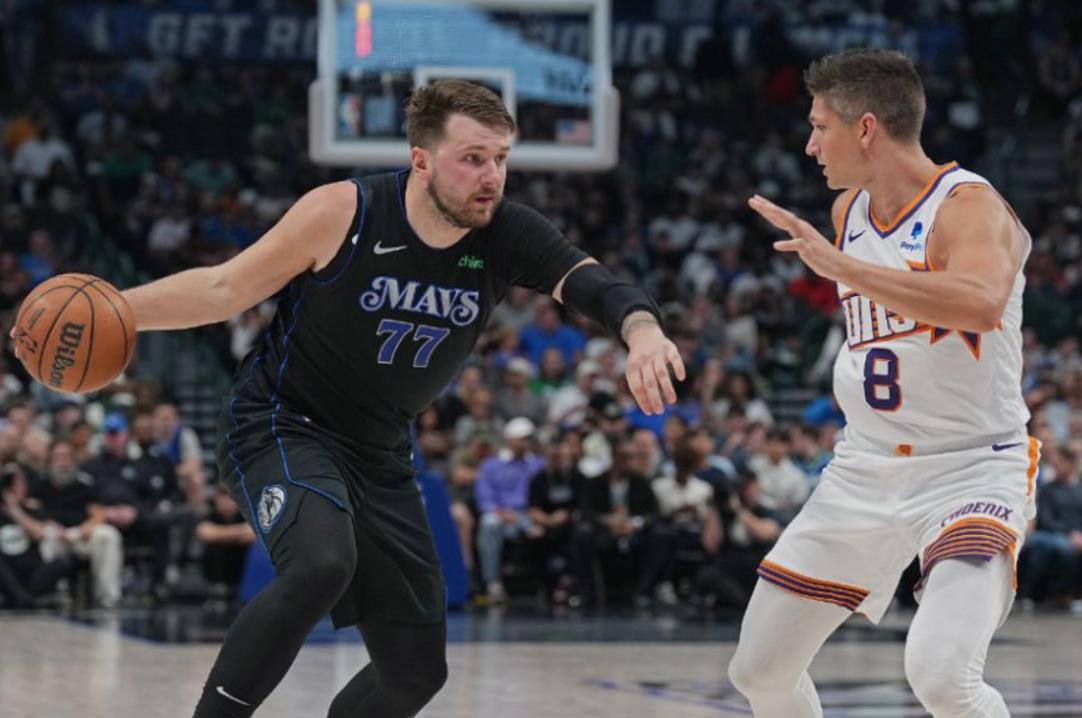 NBA：独行侠力挫太阳，东欧组合70+14闪耀全场，豪取七连胜
