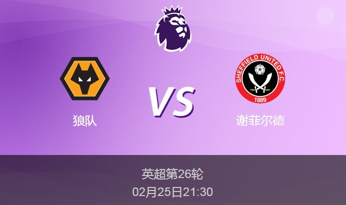 英超前瞻：狼队vs谢菲尔德比分预测分析
